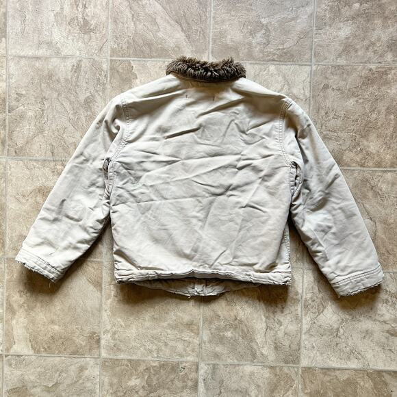 Vtg Y2K Abercrombie Adirondack Jacket Boys S Quilted Distressed Grunge Outdoor - Picture 6 of 13